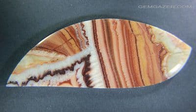 Rolling Hills Wave Dolomite cabochon, Mexico. 82.09 carats.