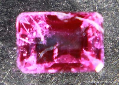 Ruby, lead-glass filled, Madagascar.  0.55 carat.  ** SOLD **