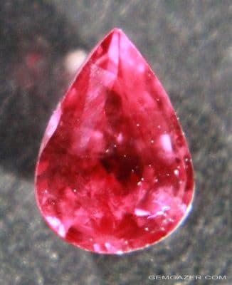 Ruby, lead-glass filled, Madagascar.  0.89 carat.