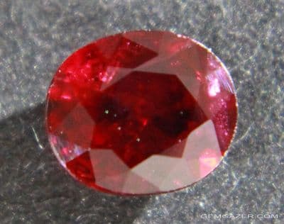 Ruby, lead-glass filled, Madagascar.  0.98 carat.