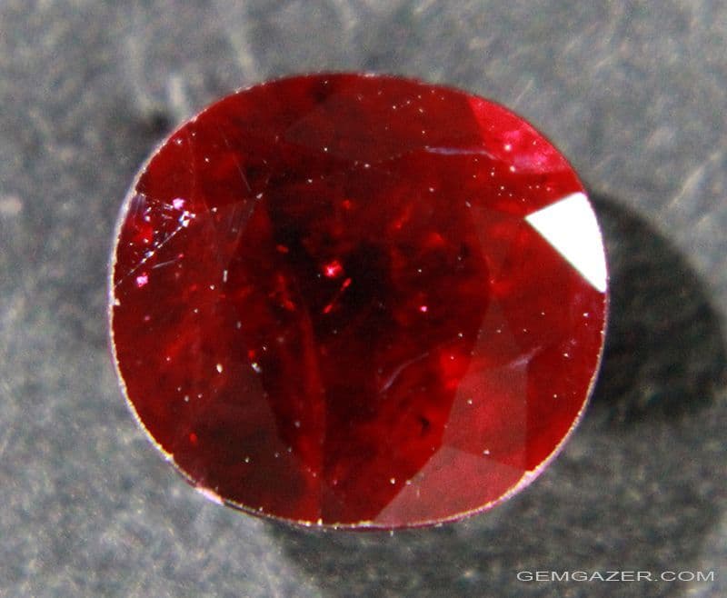 Ruby leadglass filled Madagascar 2 16 carats SOLD