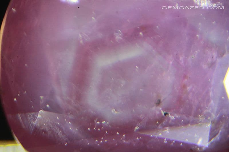 Ruby with hexagonal silk zoning faceted Madagascar 1 94 carats & x28 ...