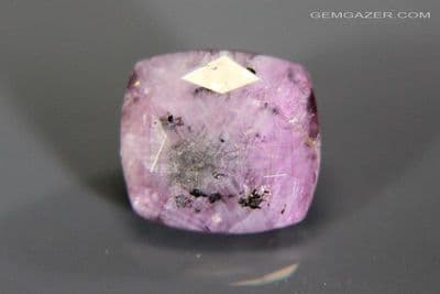 Ruby with hexagonal silk zoning, faceted. Madagascar. 2.15 carats.