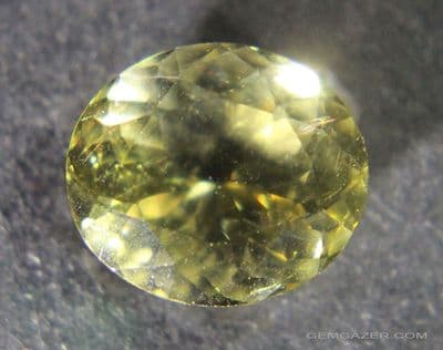 Scapolite, greenish-yellow faceted,  Tanzania.  3.98 carats.  ** SOLD **