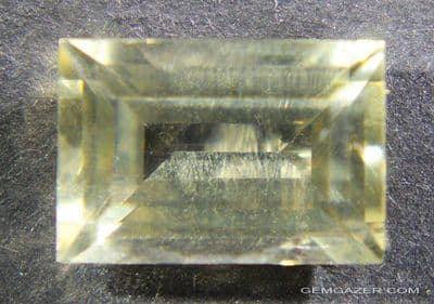 Scapolite, yellow faceted, Tanzania.  5.39 carats.
