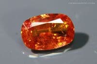 Scheelite, orange faceted, Bolivia. 4.26 carats. (Video)  ** SOLD **