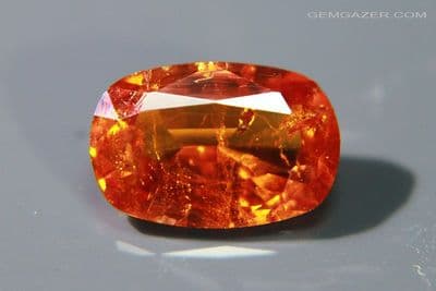 Scheelite, orange faceted, Bolivia. 4.26 carats. (Video)  ** SOLD **