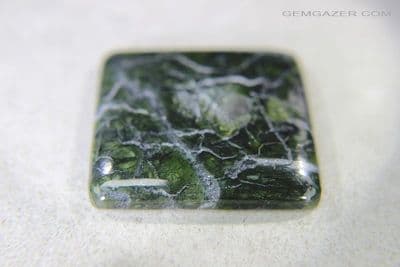Serpentine with Magnetite cabochon, USA. 78.54 carats. (Video)