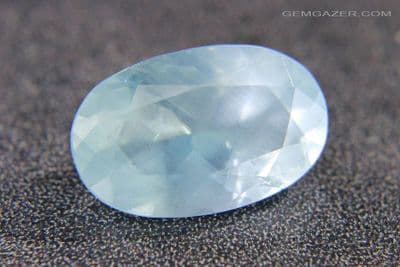 Silky Aquamarine, faceted, Brazil. 8.41 carats. (Video)
