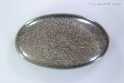 Silver Sheen Obsidian cabochon, Mexico. 18.44 carats (Video)