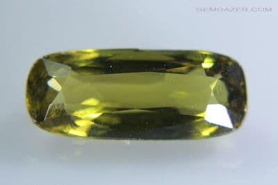 Sinhalite, greenish-yellow faceted, Sri Lanka. 1.65 carats.