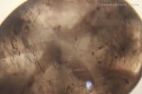 Smoky Quartz cabochon with trapiche-like zoning, Cornwall, UK. 15.01 carats.  ** SOLD **