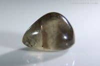 Smoky Quartz cabochon with zoning, Cornwall, UK. 6.61 carats.