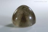 Smoky Quartz cabochon with zoning, Cornwall, UK. 6.61 carats.