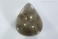 Smoky Quartz cabochon with zoning, Cornwall, UK. 6.61 carats.