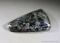 Sphalerite and Pyrite cabochon, Spain.  55.53 carats.