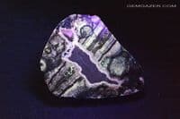 Spherulite nodule, part-polished, Scotland (Fluorescent). 104.88 grams.  ** SOLD **