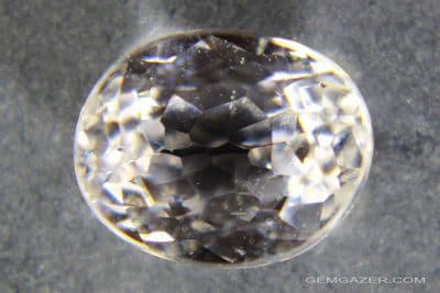 Spodumene, colourless faceted, India.  3.59cts.