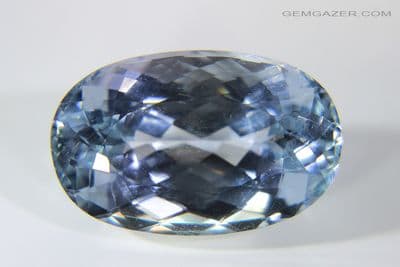 Spodumene, pale blue colour, faceted, Afghanistan. 39.51 carats.