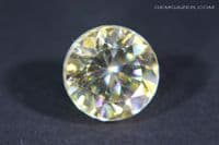 Strontium Titanate, yellow faceted. 6.69 carats.