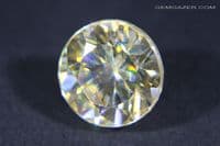 Strontium Titanate, yellow faceted. 6.69 carats.