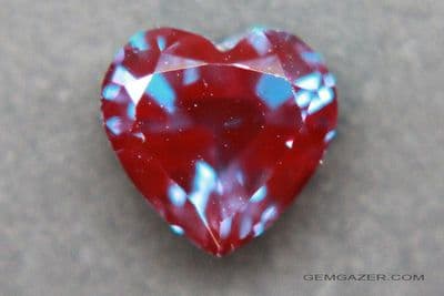 Synthetic Alexandrite, faceted.  1.65 carats.