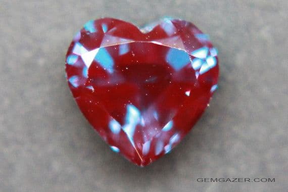 Synthetic Alexandrite, faceted.  1.65 carats.