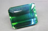 Synthetic Quartz, Bi-colour blue and green, faceted.  35.91 carats.