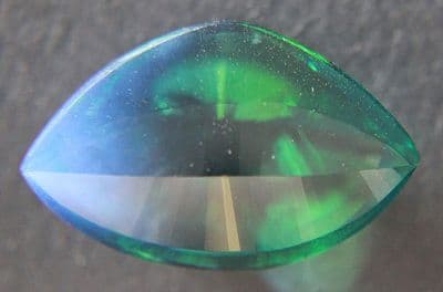 Synthetic Quartz, Bi-colour, faceted.  40.53 carats.