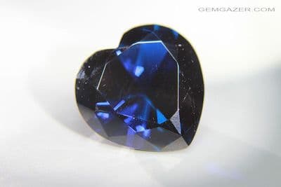 Synthetic Spinel, deep blue Verneuil method, faceted. 30.76 carats.