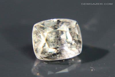 Taaffeite, pale yellow faceted, Myanmar. 0.55 carat.