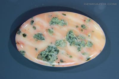 Tiree Marble cabochon, Scotland, UK.  63.90 carats.