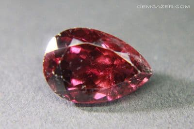 Tourmaline, burgundy faceted, Mozambique. 4.56 carats.