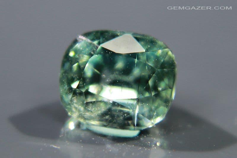 Tourmaline mint-green faceted Jabba mine Afghanistan 1 70 carats