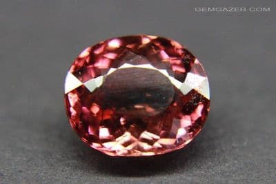 Tourmaline, pinkish-orange faceted, Mozambique. 2.29 carats.  ** SOLD **