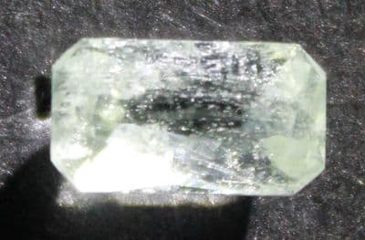 Transparent Amazonite, faceted,  Vietnam.  1.23 carats.