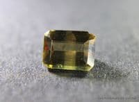 Triphylite, color-change green/red faceted, Brazil.  1.07 carats.