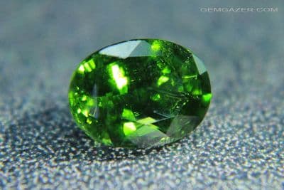 Tsavorite Garnet, faceted, Kenya. 1.96 carats.  (Video)