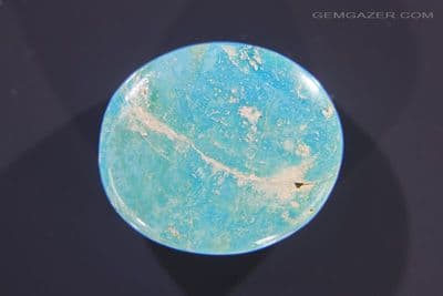Turquoise with Claystone matrix cabochon, Cornwall, UK. 20.49 carats.  ** SOLD **