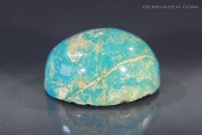 Turquoise with Claystone matrix cabochon, Cornwall, UK. 4.99 carats.  ** SOLD **