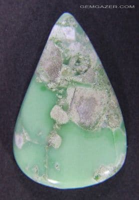 Variscite cabochon, Australia.  15.91 carats.
