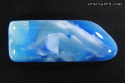 Victoria Stone / Imori Stone cabochon, blue, Japan.  24.59 carats. (Video)  ** SOLD **
