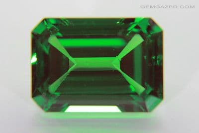 YAG (Yttrium Aluminium Garnet), Chromium-green, faceted. 10.49 carats.