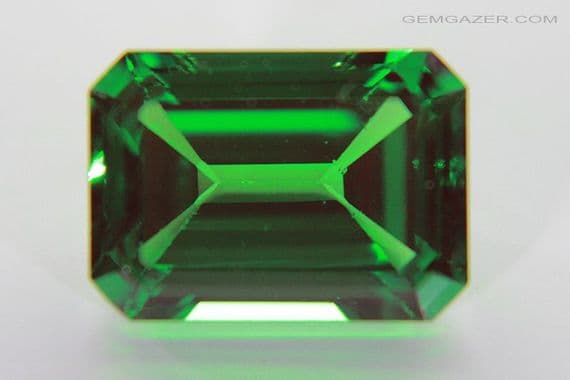 YAG (Yttrium Aluminium Garnet), Chromium-green, faceted. 10.49 carats.  ** SOLD **