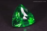 YAG (Yttrium Aluminium Garnet), Chromium-green, faceted. 17.49 carats.