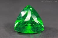 YAG (Yttrium Aluminium Garnet), Chromium-green, faceted. 17.49 carats.