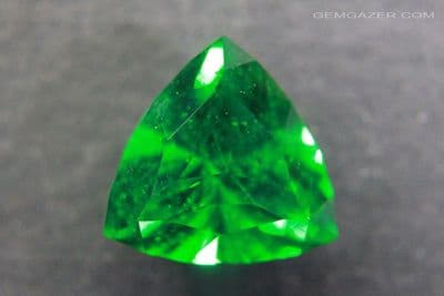 YAG (Yttrium Aluminium Garnet), Chromium-green, faceted. 17.49 carats.