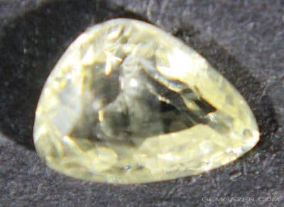 Yellow Sapphire, faceted, Sri Lanka.  1.60 carats.