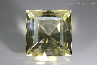 Yellow Sunstone, faceted, USA. 12.30 carats.