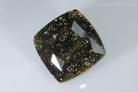 Zhamanshinite tektite, faceted, Kazakhstan.  4.81 carats.